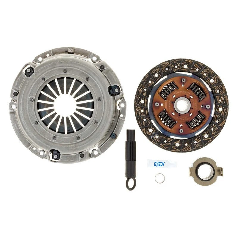 Exedy HCK1015 OE replacement clutch kit featuring the pressure plate, clutch disc, and release bearing.