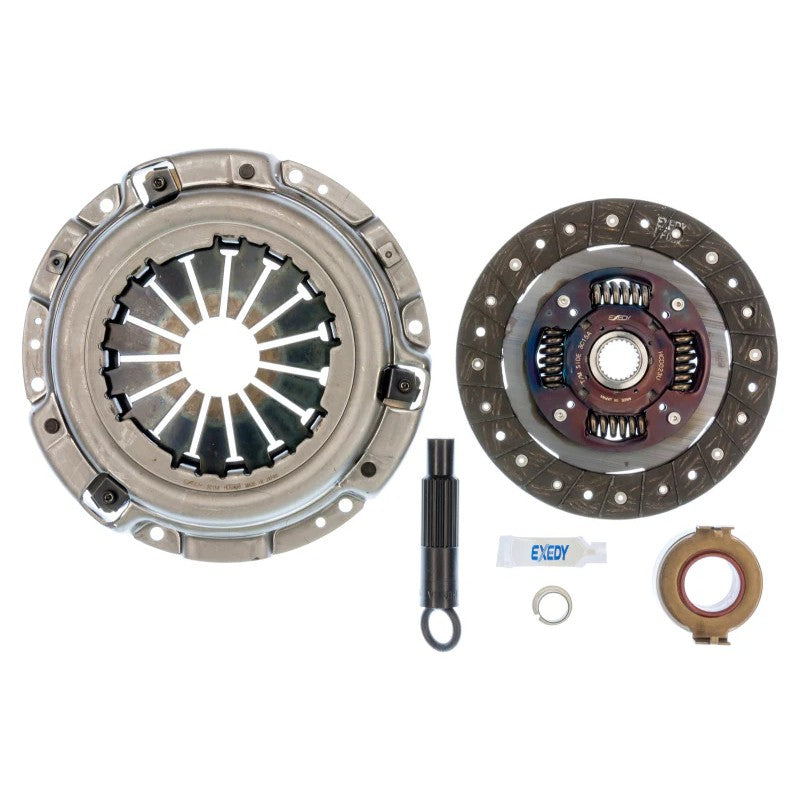 Exedy HCK1000 OE replacement clutch kit featuring pressure plate, friction disc, release bearing, and alignment tool.