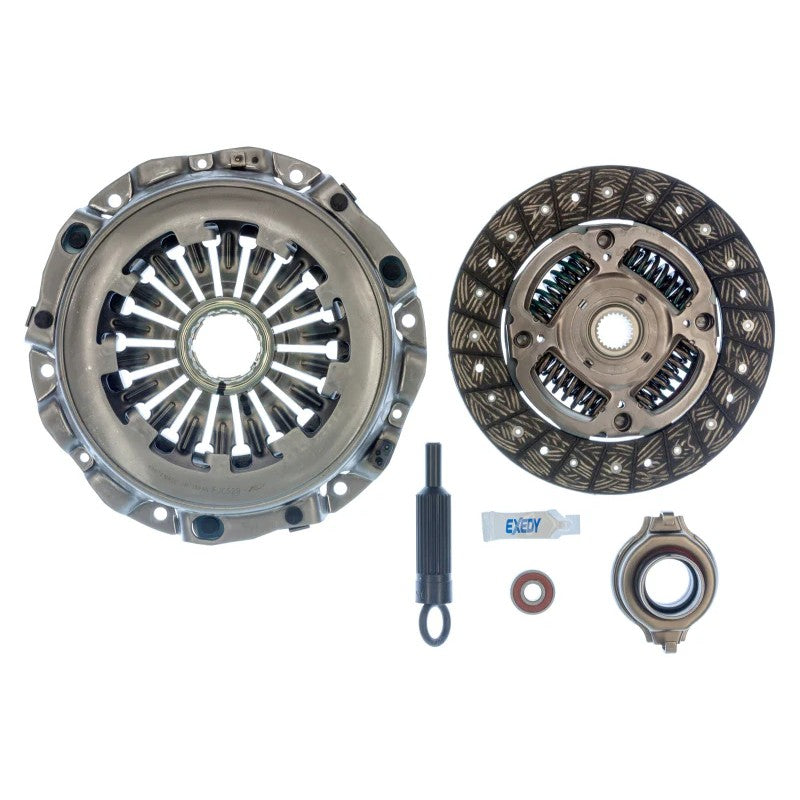 Exedy OE replacement clutch kit KSB03 featuring a pressure plate, friction disc, and release bearing.
