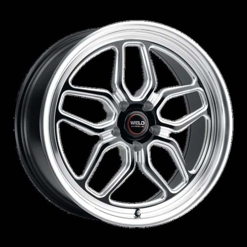 Weld Laguna S107 20x10.5 wheel in gloss black with milled accents and 5x127 bolt pattern