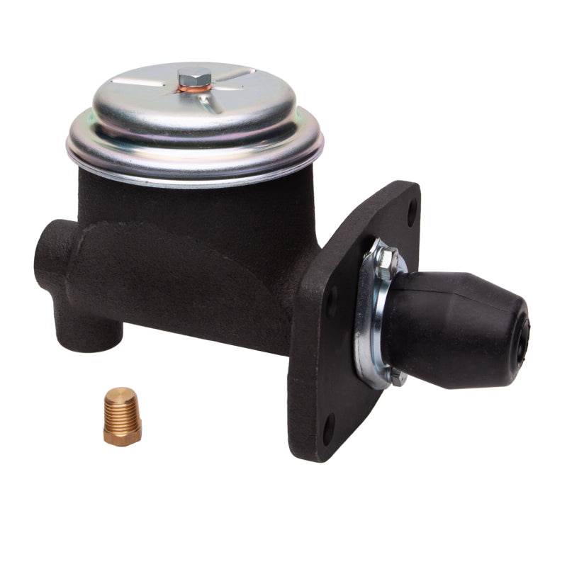 DFC cast iron brake master cylinder with fluid reservoir for classic 1955-1966 Chrysler, Dodge, and Plymouth models.