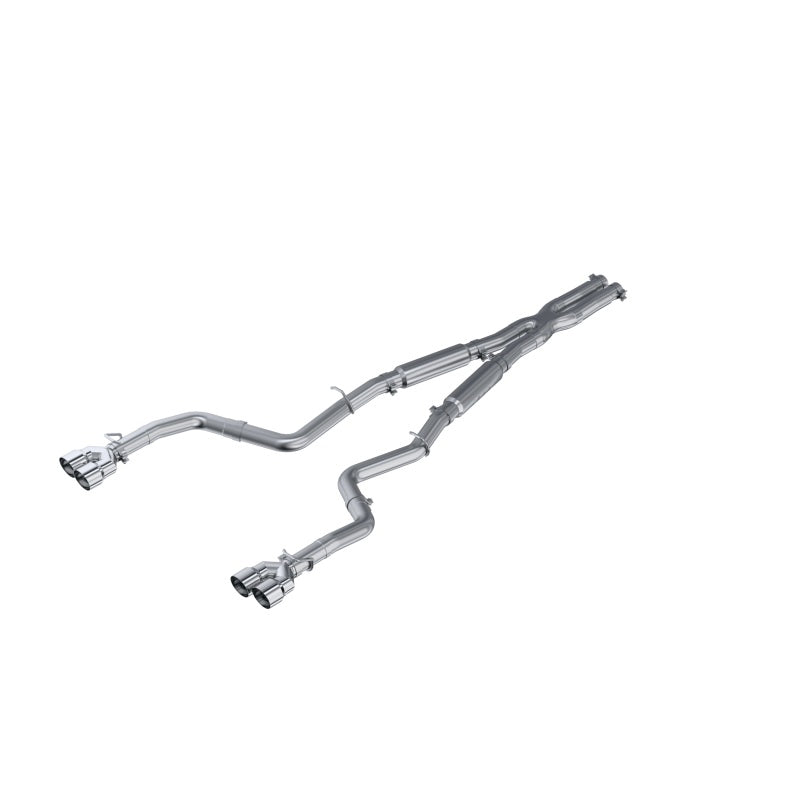 MBRP Armor Lite Street Series 3-inch dual aluminized steel cat-back exhaust with quad tips for 2015-2016 Challenger R/T 5.7L