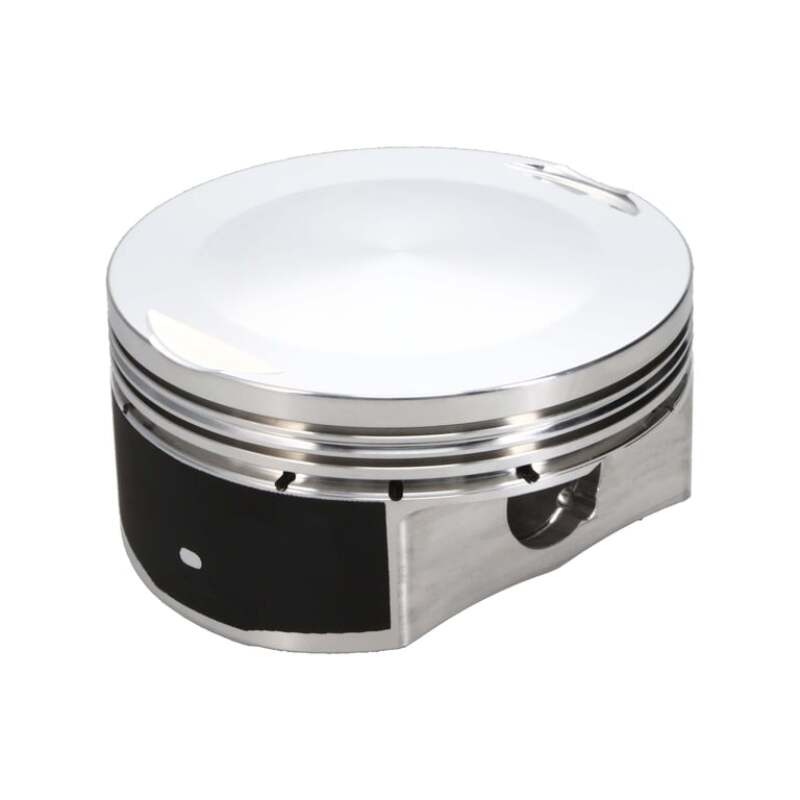 JE Pistons forged 2618 aluminum piston set for Gen 3 Hemi 6.2L Hellcat with inverted dome and FSR skirt design.