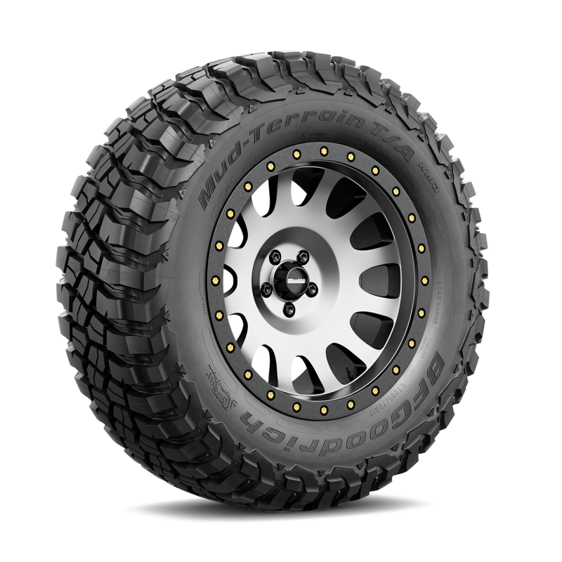BFGoodrich Mud-Terrain T/A KM3 32X11.50R15LT tire with aggressive tread blocks and Traction-Armor sidewall lugs.