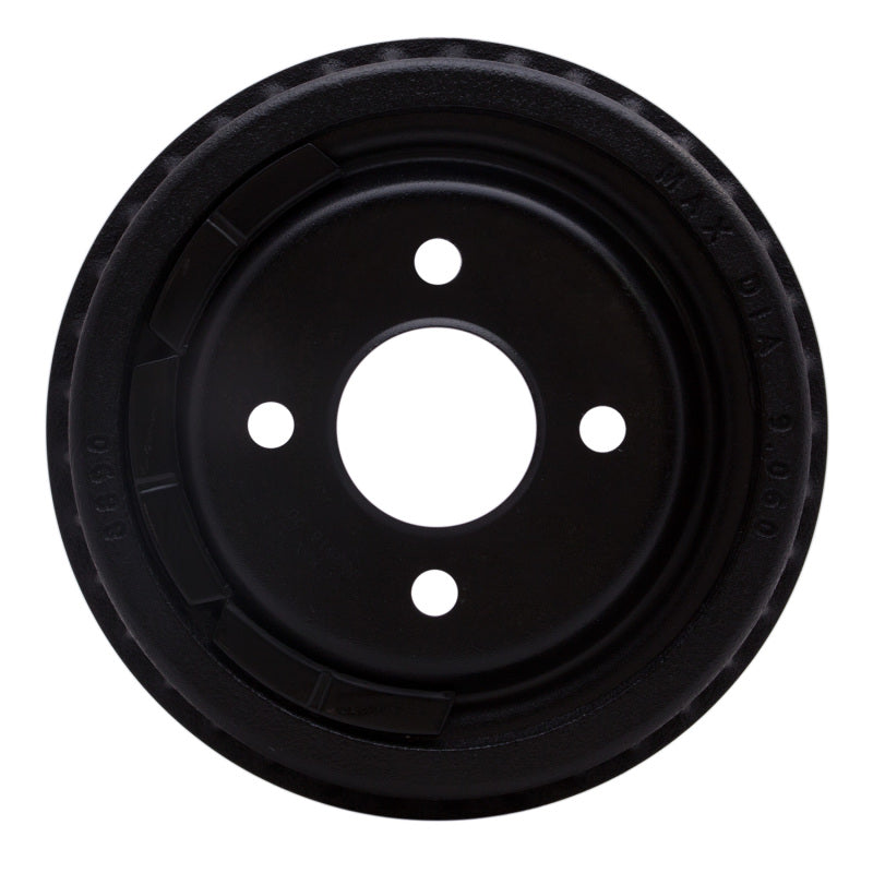 DFC True Balanced brake drum with a black corrosion-resistant finish for classic Ford and Mercury vehicles.