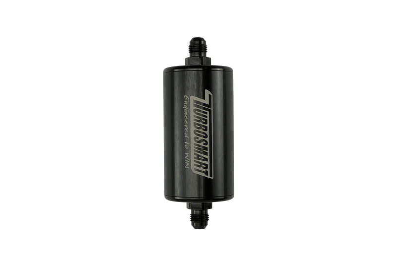 Turbosmart 10um -6AN Inline Fuel Filter - Black
