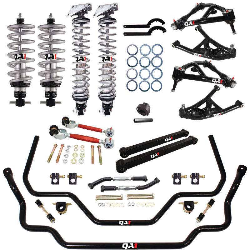 QA1 Level 2 Handling Kit for GM A-Body featuring tubular control arms and performance shocks