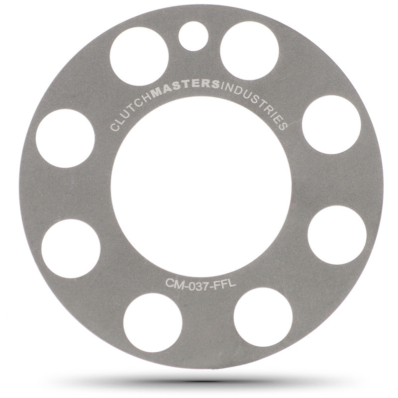 Clutch Masters nickel-coated steel flywheel friction lock shim with diamond-embedded surface.