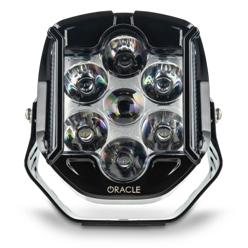 Oracle Lighting VEGA Series 7 LED auxiliary light pod featuring OSRAM chips and an integrated active cooling fan.