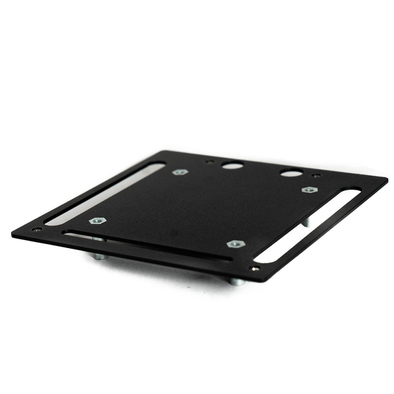 Flat black universal metal mounting bracket for sPOD BantamX and SourceLT control modules.