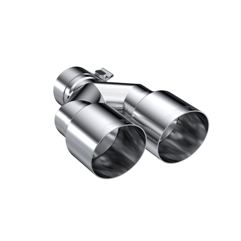 MBRP T304 stainless steel dual exhaust tip with 2.5-inch inlet and 3.5-inch outside diameter outlets