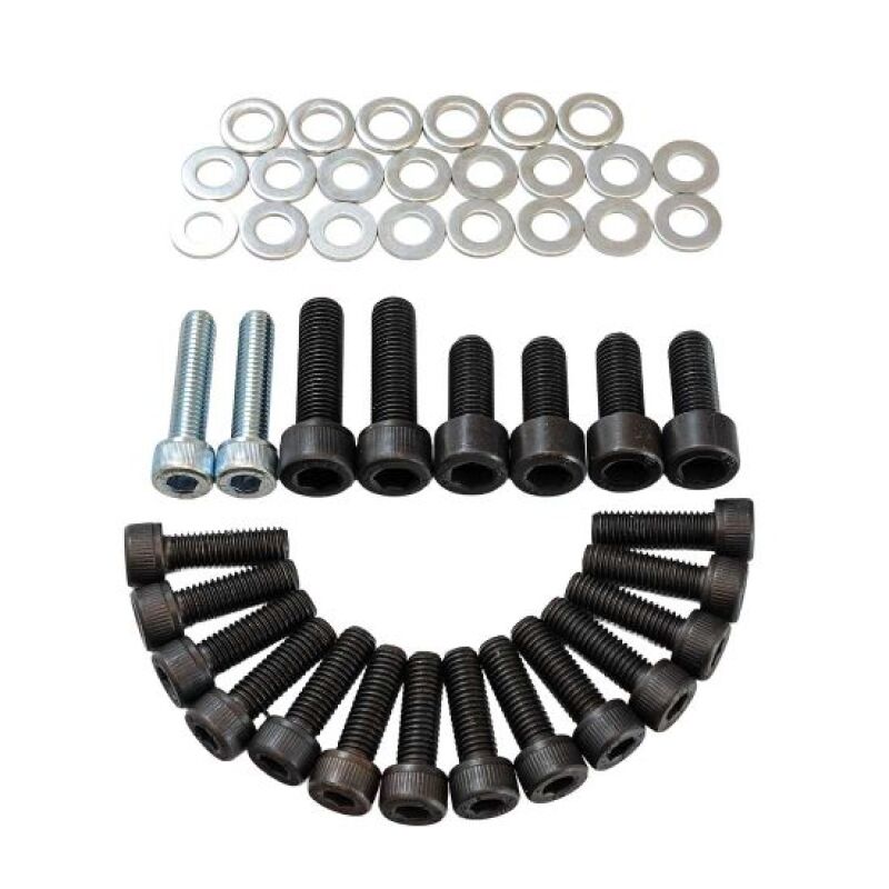 Moroso oil pan stud kit including studs and nuts for Toyota 1JZ and 2JZ engines with Moroso pan 20948.