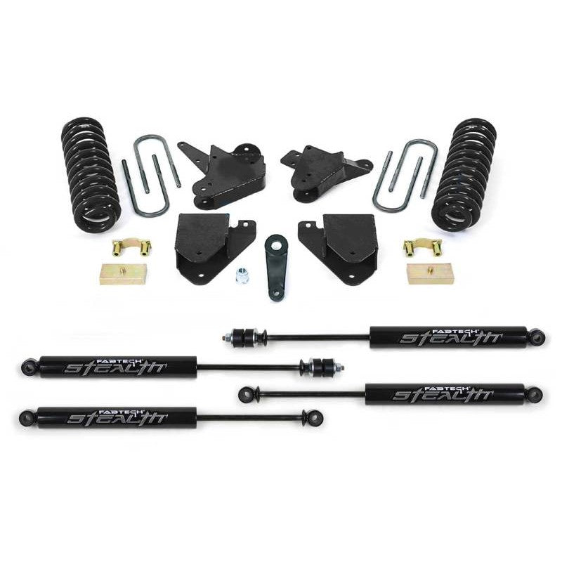 Fabtech K2100M 6-inch Basic Lift System with Stealth shocks for 2000-2003 Ford F-250, F-350, and Excursion 2WD.