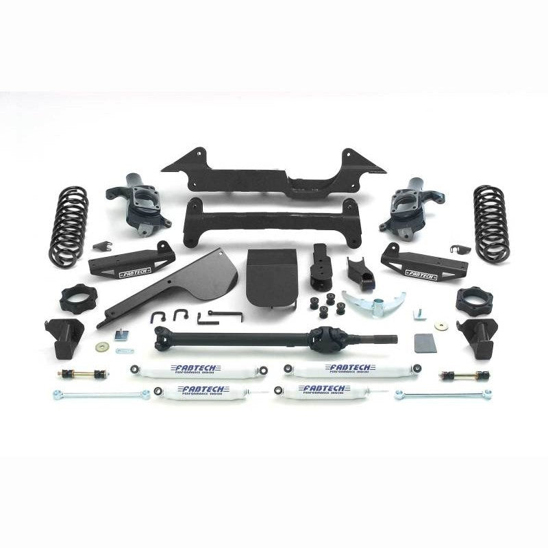 Fabtech 6-inch Performance Lift System with Performance Shocks and Rear Coil Springs for 2003-2009 Hummer H2