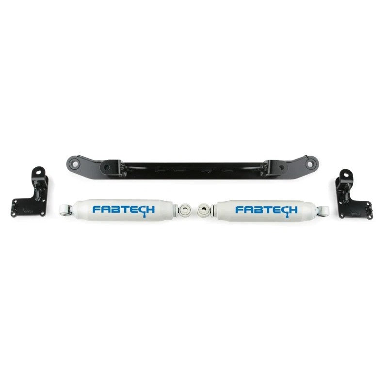 Fabtech 07-14 GM C/K1500 2WD/4WD Dual Steering Stabilizer System w/Perf. Shocks