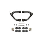 Fabtech chromoly uniball upper control arms for 2007-2018 Silverado and Sierra 1500 featuring stainless steel uniballs.