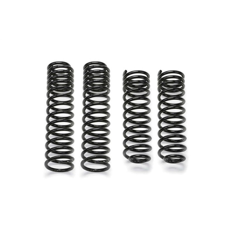 Fabtech FTS24154 5-inch lift front and rear long travel coil spring set for 2007-2018 Jeep Wrangler JK 4-Door.