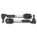 Fabtech heavy-duty forged steel tie rod assembly kit showing both driver and passenger side components for GM HD trucks.