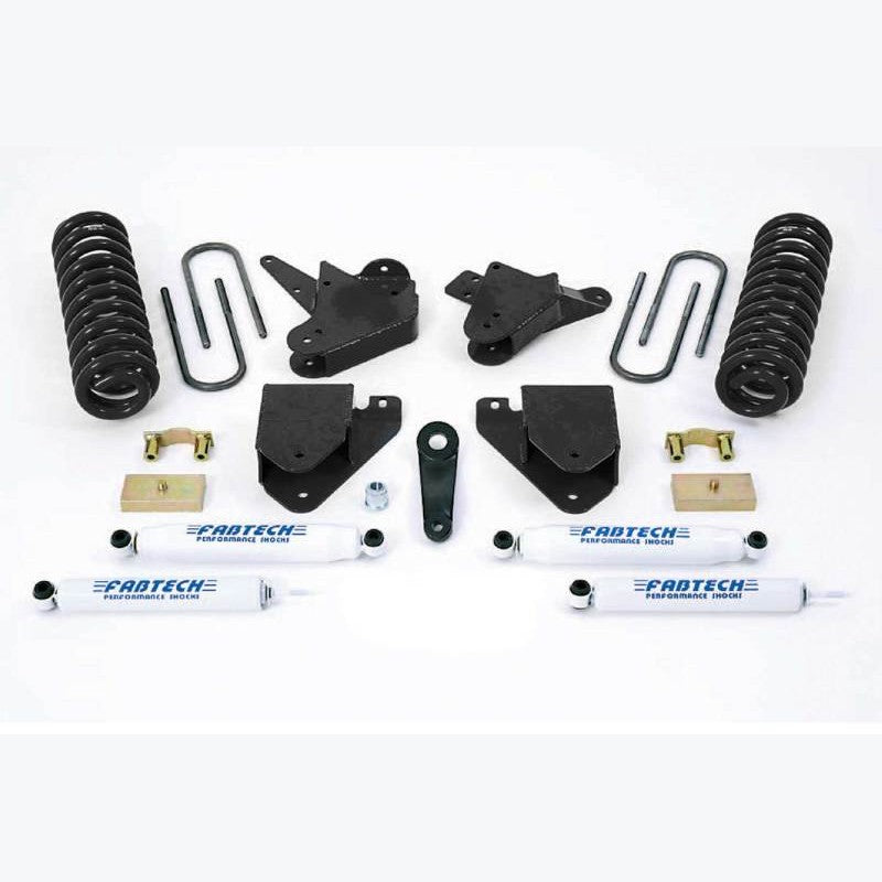 Fabtech 6-inch Basic Lift System with Performance Shocks and heavy duty brackets for 1999-2000 Ford F-250/F-350 2WD.