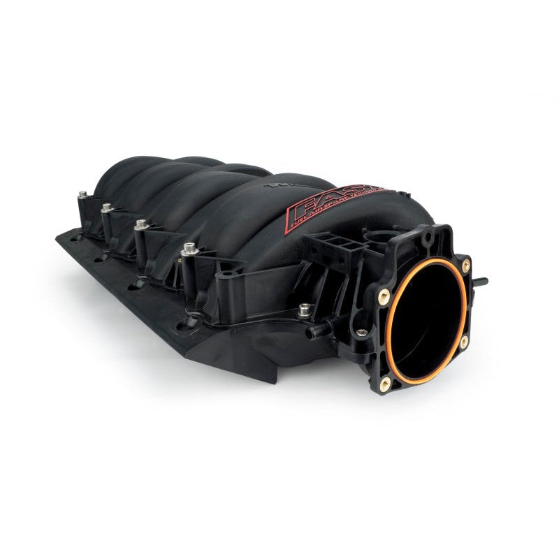 FAST LSX black multi-piece intake manifold with 92mm throttle body inlet