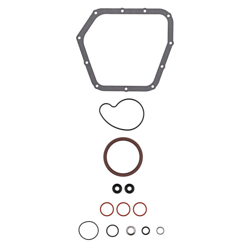Fel-Pro CS26524 engine conversion gasket set including multiple seals and gaskets for Subaru and Toyota 86 lower engines.