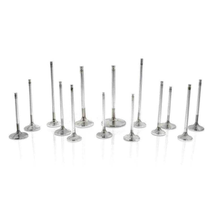 Set of 12 Ferrea Competition Plus series intake valves for Toyota and BMW B58 3.0L engines.