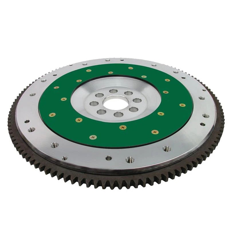 Fidanza 8lb lightweight aluminum flywheel (191471) with replaceable steel friction plate and ring gear.