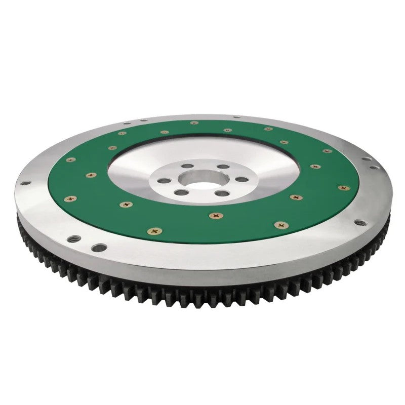 Fidanza 133151 billet aluminum performance flywheel with replaceable steel friction plate and ring gear.