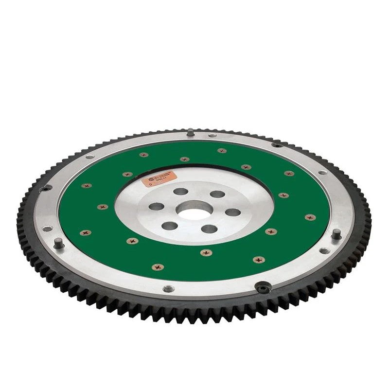 Fidanza billet aluminum flywheel with replaceable steel friction plate and ring gear for Honda D-series engines