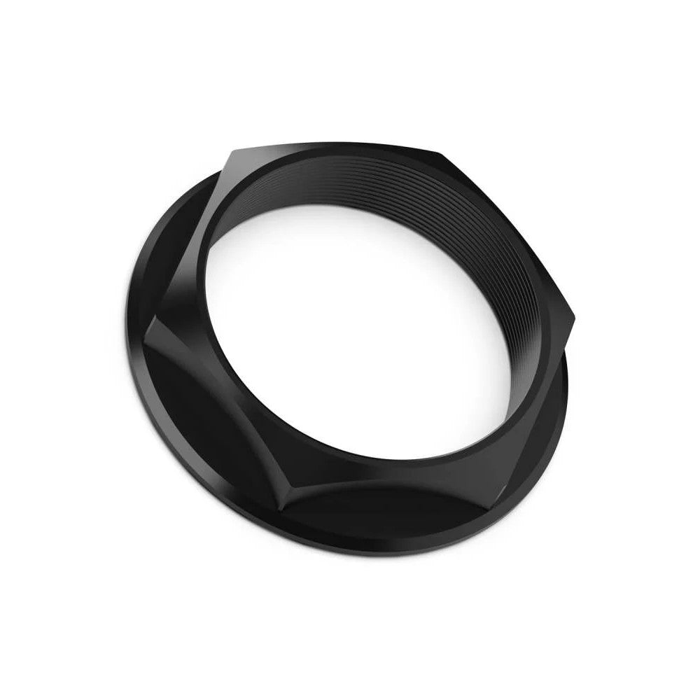 Single anodized black aluminum hex nut for Fifteen52 Super Touring Chicane and Podium wheels