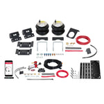 Firestone Ride-Rite All-In-One kit with air springs, wireless compressor, and no-drill mounting hardware.