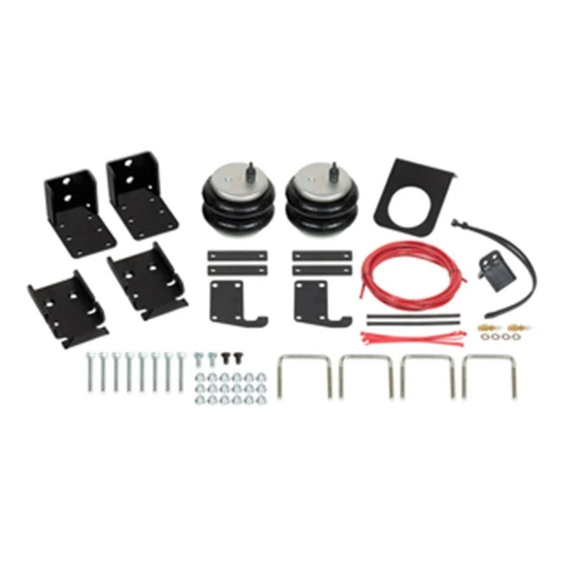 Firestone Ride-Rite air helper spring kit with convoluted bellows and mounting brackets for 2023-2026 Colorado and Canyon.