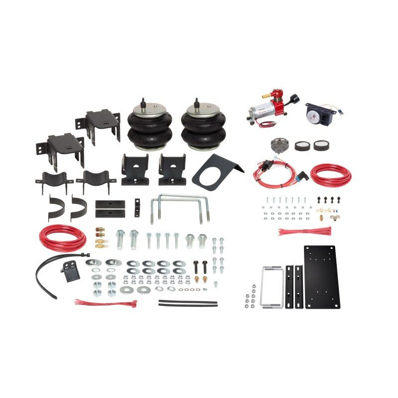 Firestone Ride-Rite All-In-One air spring kit with compressor and analog gauge for 1999-2010 Ford F-250 F-350
