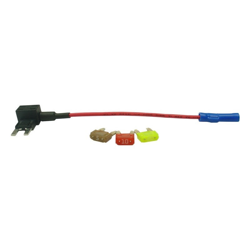 Firestone Air-Rite ignition fuse circuit tap with power lead and included 10, 20, and 30-amp fuses.