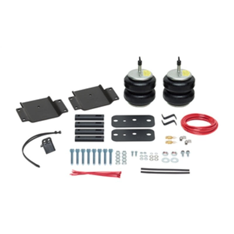 Firestone Ride-Rite rear air helper spring kit including bellows, mounting brackets, and hardware for Toyota Tundra.