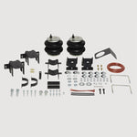 Firestone Ride-Rite rear air helper spring kit with bellows, mounting brackets, and air lines for Ford F-250 and F-350.