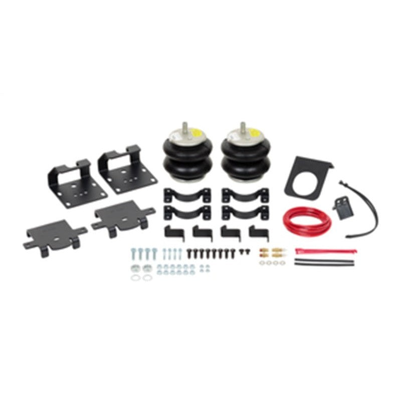 Firestone Ride-Rite rear air helper spring kit with bellows and mounting hardware for Chevrolet and GMC 2500/3500 HD.