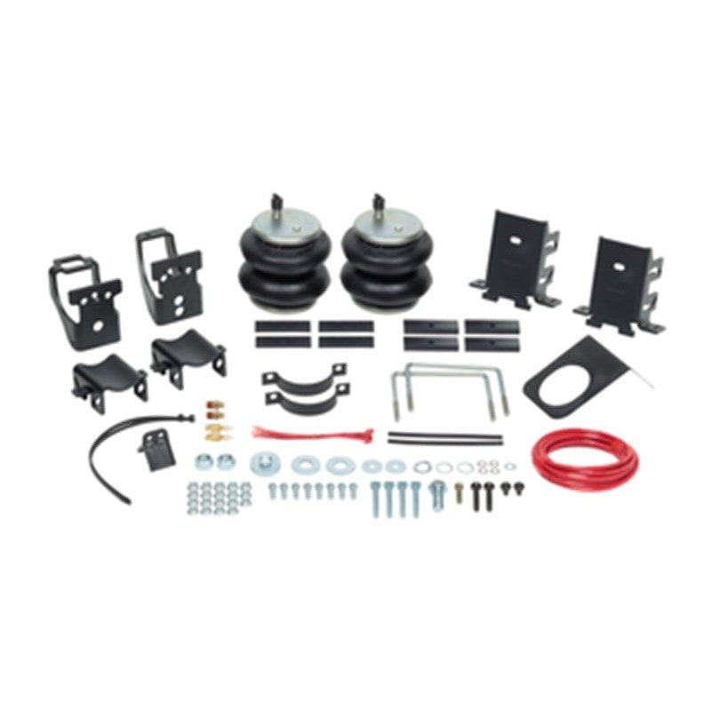 Firestone Ride-Rite rear air helper spring kit with mounting brackets and hardware for 2011-2016 Ford Super Duty trucks
