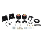 Firestone Ride-Rite RED Label extreme duty air springs with commercial-grade rubber bellows and steel mounting hardware.