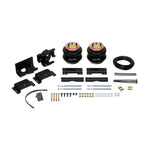 Firestone Ride-Rite RED Label Extreme Duty rear air spring kit with heavy-duty bellows and steel mounting brackets.