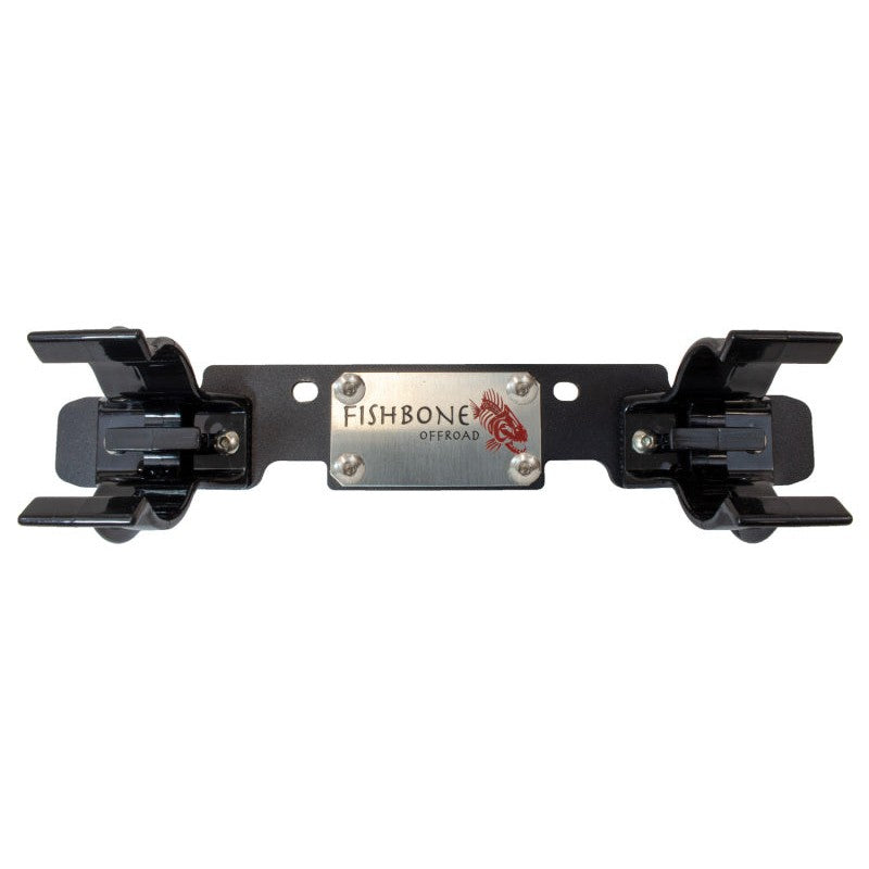 Black powder coated 11-gauge steel flashlight mount for 2007-2018 Jeep Wrangler JK front seat.