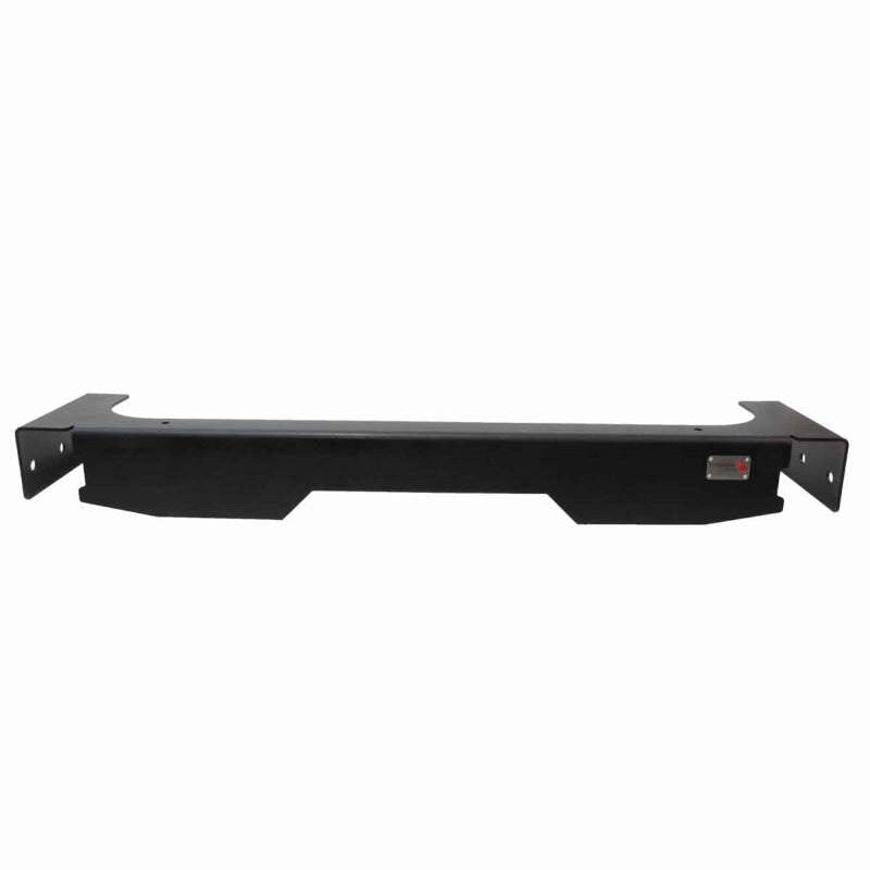 Black powder-coated Fishbone Offroad rear bumper delete plate for 2007-2018 Jeep Wrangler JK
