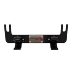 Black powder coated 11-gauge steel flashlight mount for Jeep YJ front seat brackets with mounting clips