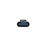 Fleece Performance outer injector connector pigtail with 6-inch wiring for 2001-2004 6.6L Duramax LB7 engines.