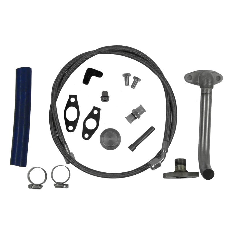 Fleece Performance 63mm Billet LB7 Cheetah Turbocharger with high-flow intake horn and installation kit