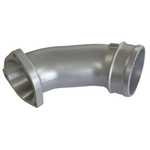 Cast aluminum Fleece Performance high flow intake horn with mounting gasket for 2001-2004 Duramax LB7 engines.