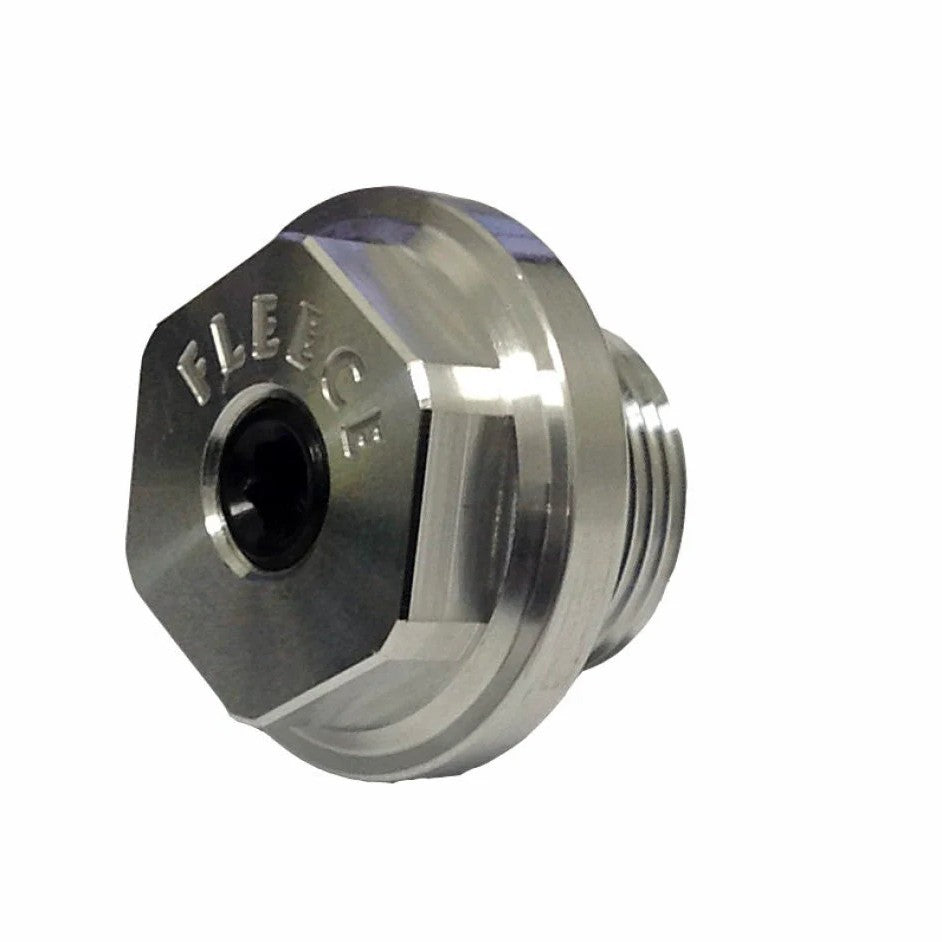 Fleece Performance CNC machined billet aluminum intake air heater delete plug for 2001-2004 GM 6.6L LB7 Duramax