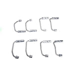 Complete set of eight new high-pressure fuel injection lines for 2001-2004 LB7 Duramax engines.