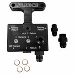 Fleece Performance 3rd Gen Fuel Distribution Block with AN fittings and port plugs for 2003-2007 Dodge Ram Cummins.