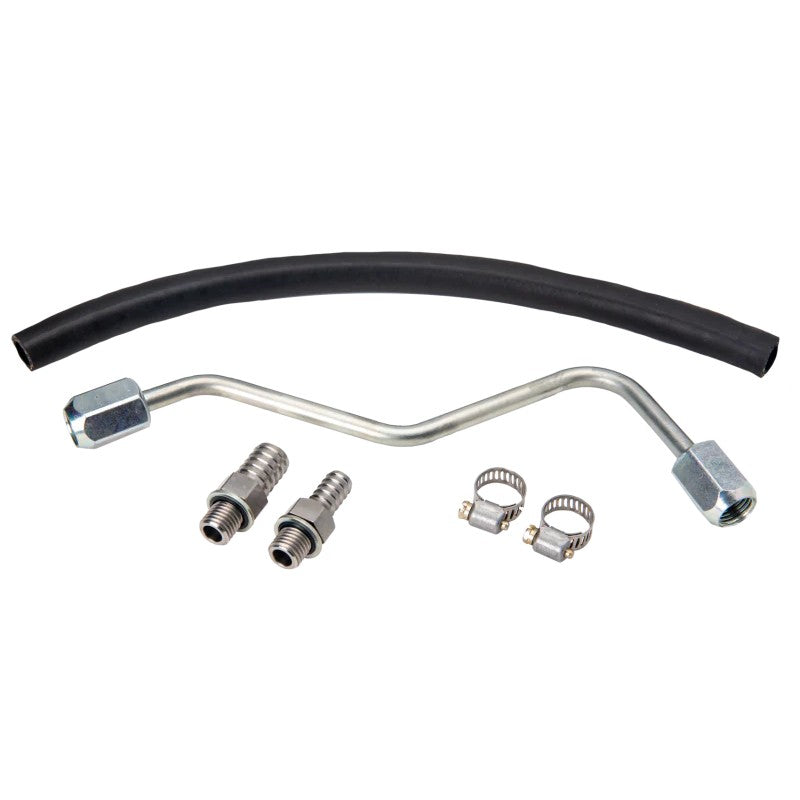 Fleece Performance 5.9L to 6.7L Cummins CP3 fuel line adaptation kit with high-pressure line and high-flow fittings